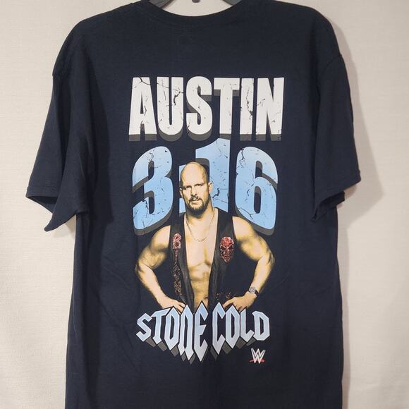 WWE Stone cold Steve Austin shirt men's Large - Picture 4 of 6